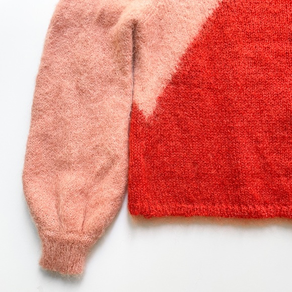 Zara Colourblock Balloon Sleeve Sweater - Picture 13 of 15